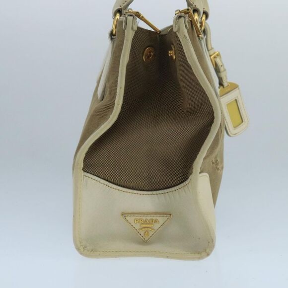 Prada Beige Canvas Handbag (Pre-Owned) - Picture 4 of 16